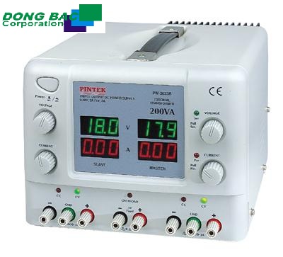Nguồn cung cấp DC Pintek PW-3033R ( 30V/3A x 2 + 5V/3A Toroidal Transformer + 4 Displays )