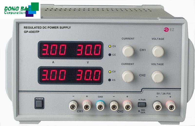 Nguồn một chiều EZ GP- 4305TP (5V/2A, 0~+/-30V/5A, 2CH)