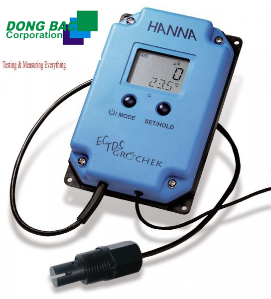 Máy đo EC/TDS/Nhiệt độ Hann HI993301-02 (0 to 3999 µS/cm, 0 to 2000 ppm, 0.0 to 60.0°C)