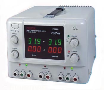 Nguồn cung cấp DC Pintek PW-3033 ( 30V/3A x 2 + 5V/3A + 4 Displays )
