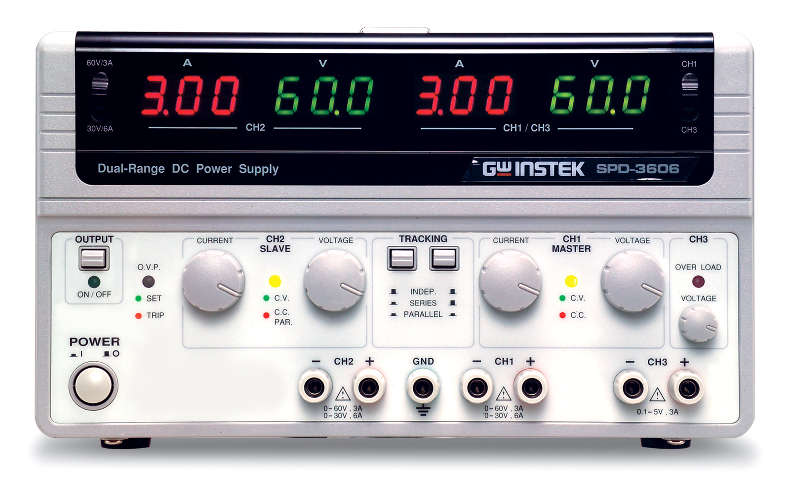 Nguồn DC 3 kênh 2 khoảng GW instek SPD-3606 (60V, 6A, 3CH)