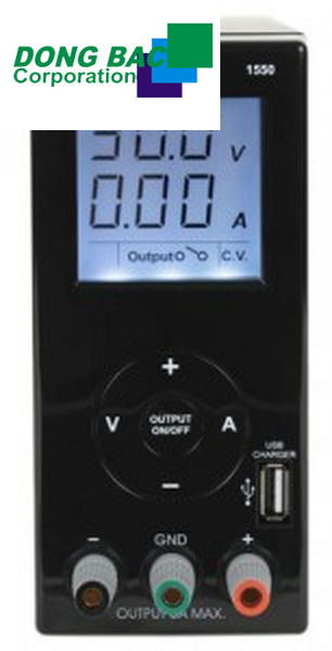 Nguồn một chiều BK Precision 1550 (1-36V,0-3A, Cổng USB)