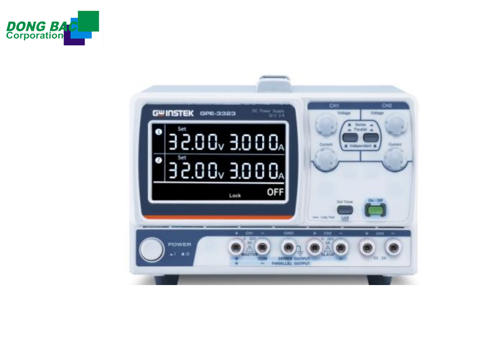 Nguồn một chiều DC tuyến tính GWinstek GPE-2323 (32V, 3A, 2 kênh)